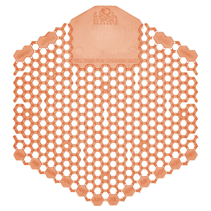 Wave 3D Urinal Deodorizer, Mango Scent, Orange Color, 10/Box