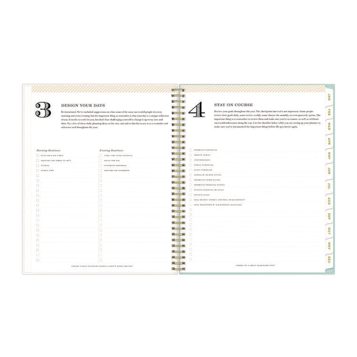 Day Designer Secret Garden Mint Frosted Weekly/Monthly Planner, Floral Artwork, 11 x 8.5, 12-Month (Jan to Dec): 2026