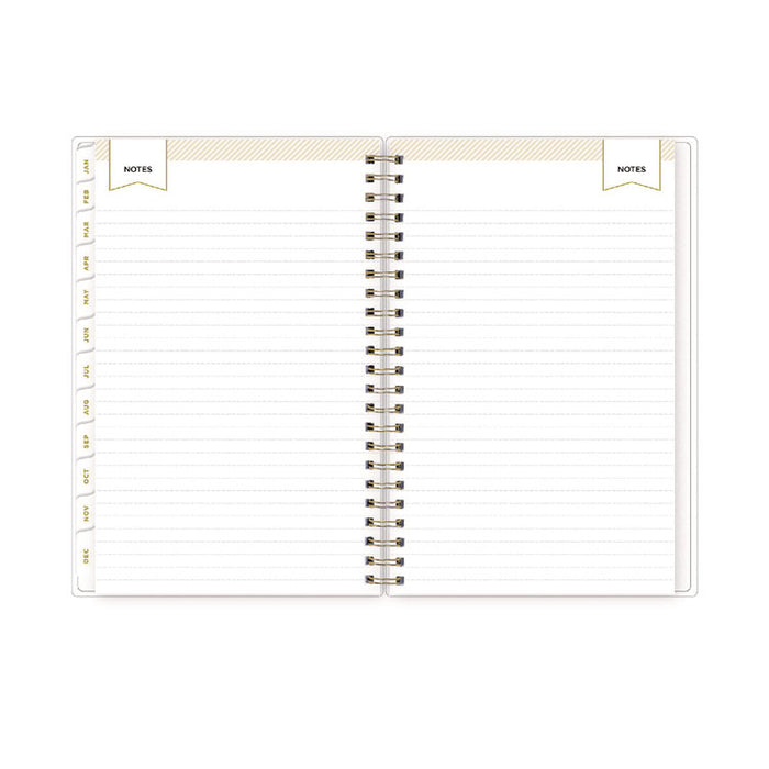 Day Designer Tile Weekly/Monthly Planner, Geometric Artwork, 8 x 5, Blue/White Cover, 12-Month (Jan to Dec): 2026