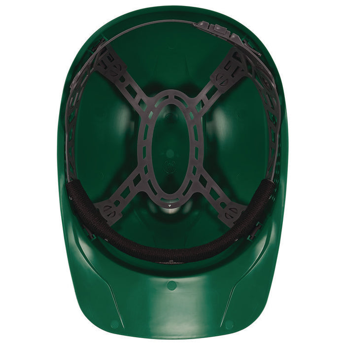 Skullerz 8951 Vented Hard Shell Bump Cap, Short Front Brim, One Size Fits Most (6.13 to 8), Green
