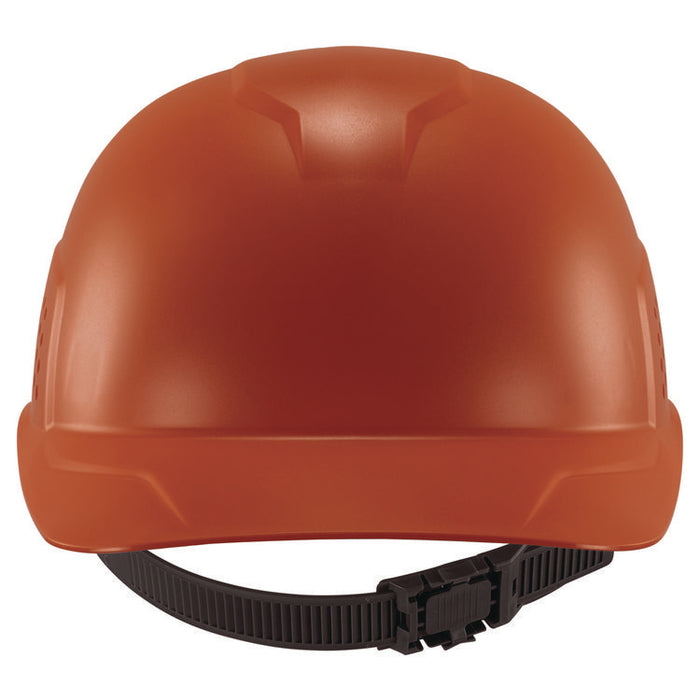 Skullerz 8951 Vented Hard Shell Bump Cap, Short Front Brim, One Size Fits Most (6.13 to 8), Orange