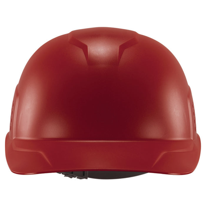 Skullerz 8951 Vented Hard Shell Bump Cap, Short Front Brim, One Size Fits Most (6.13 to 8), Red