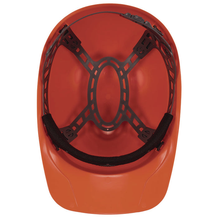 Skullerz 8952 Hard Shell Bump Cap, Short Front Brim, One Size Fits Most (6.13 to 8), Orange