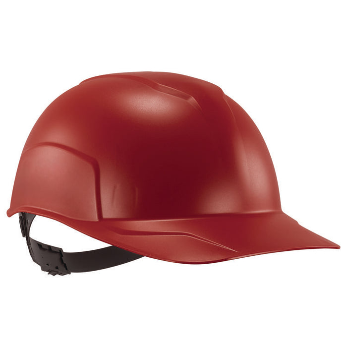 Skullerz 8952 Hard Shell Bump Cap, Short Front Brim, One Size Fits Most (6.13 to 8), Red