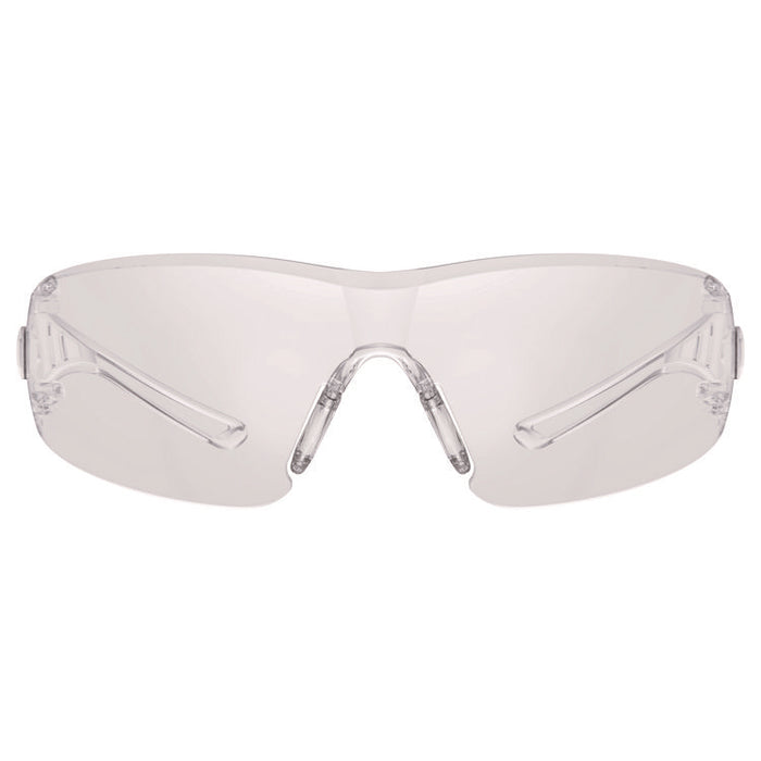 Skullerz VORDR Safety Glasses, Frameless, Clear Single Lens, 12/Pack