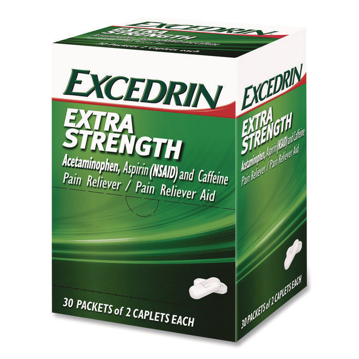 X-Strength Caplets, 2 Caplets/Packet, 30 Packets/Box