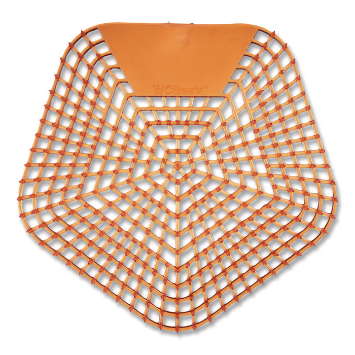 Anti-Splash Urinal Screen, Mango Mist Scent, Orange, 0.11 oz, 10/Box
