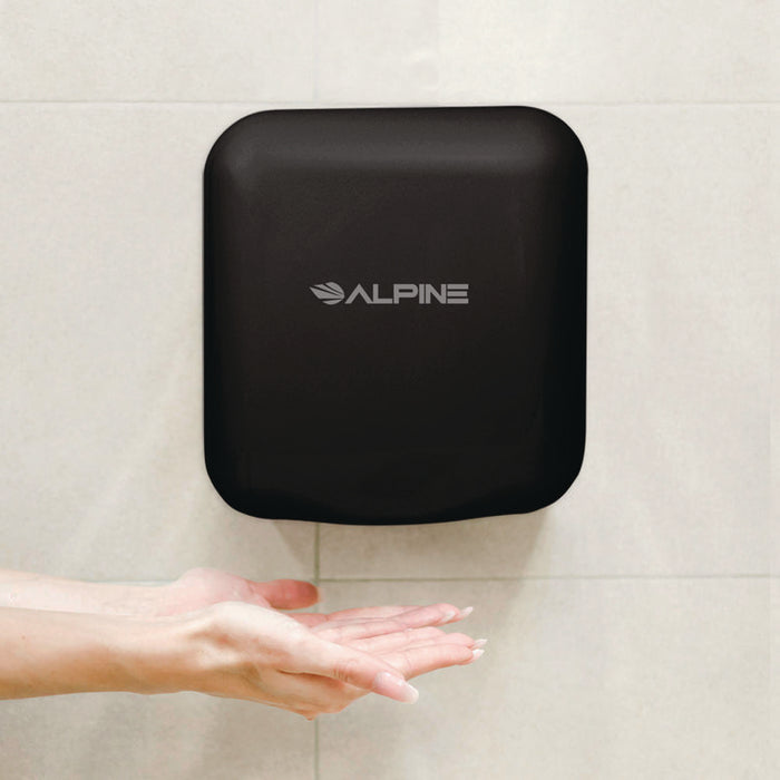 Hemlock Commercial Automatic 120V Hand Dryer, 6.69 x 11.41 x 12.31, Black
