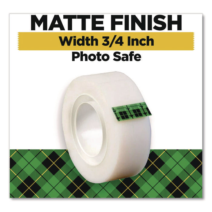 Magic Tape Cabinet Pack, 1" Core, 0.75" x 27.7 yds, Clear, 12/Pack