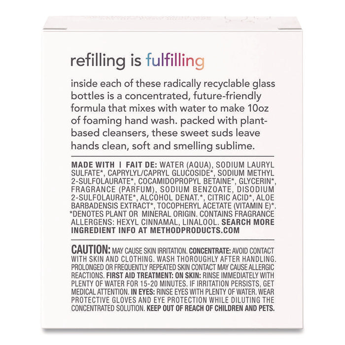 Refill + Reuse Foaming Hand Soap Refill, Sea Minerals Scent, 1 oz Refill Bottle, 2/Pack