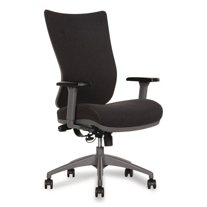 Revive Shiatsu Ergonomic Mesh Swivel Massage Chair, Supports Up to 275 lbs, 19.75" to 22.75" Seat Height, Black Seat/Back
