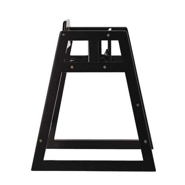 Wooden Stackable High Chair, Supports Up to 50 lb, 29.02" h, Espresso