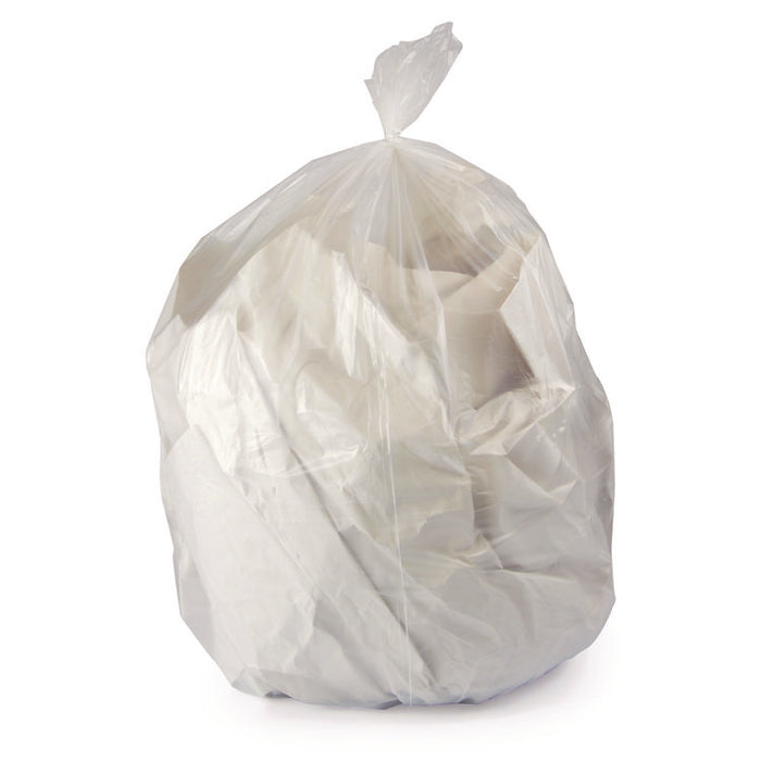 Linear Low-Density Can Liners, 16 gal, 0.5 mil, 24 x 32, Clear, 500/Carton