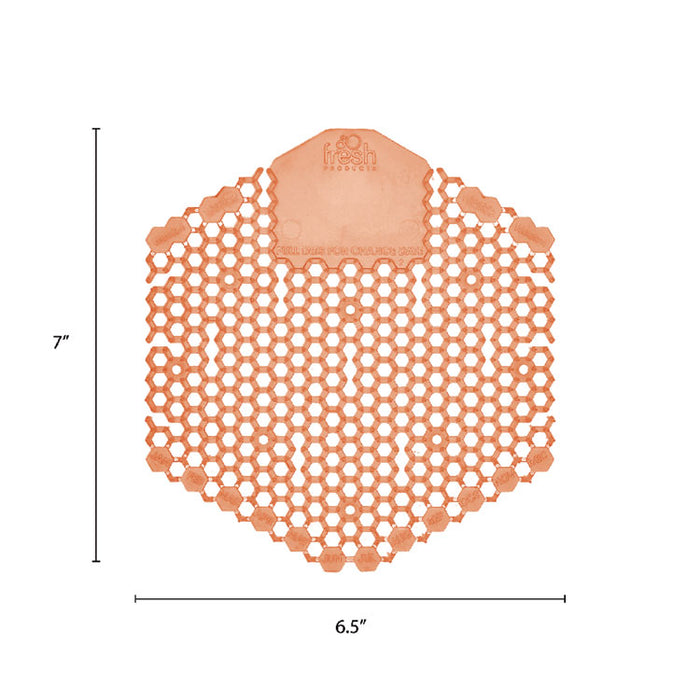 Wave 3D Urinal Deodorizer, Mango Scent, Orange Color, 10/Box