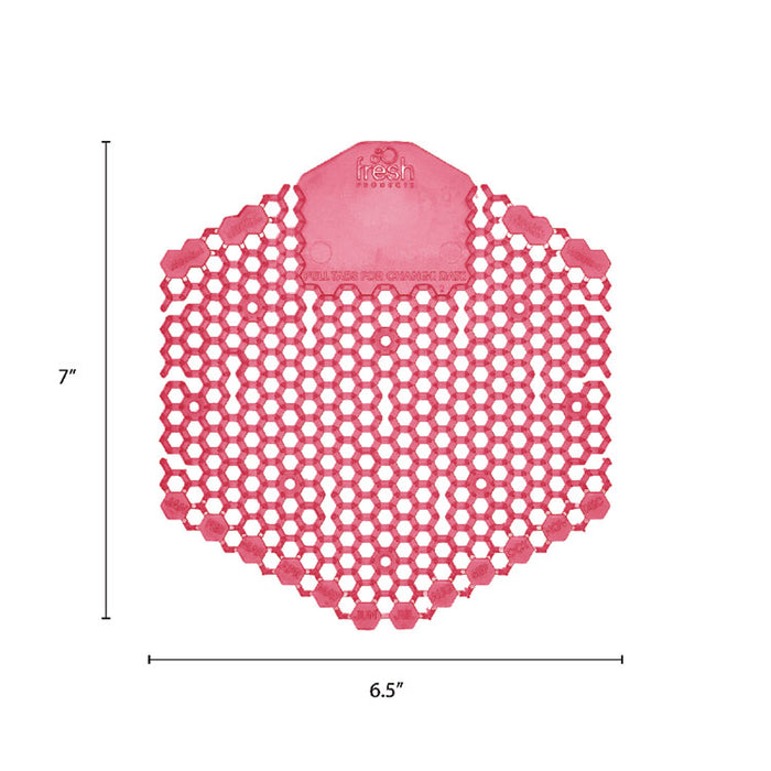 Wave 3D Urinal Deodorizer, Spiced Apple Scent, Red, 10/Box