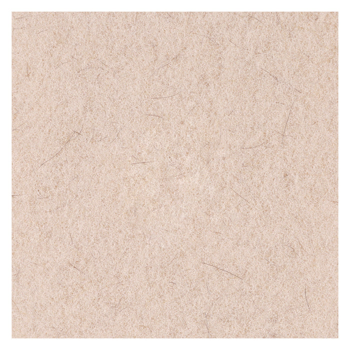 Natural Hog Hair Burnishing Floor Pads, 17" Diameter, Tan, 5/Carton