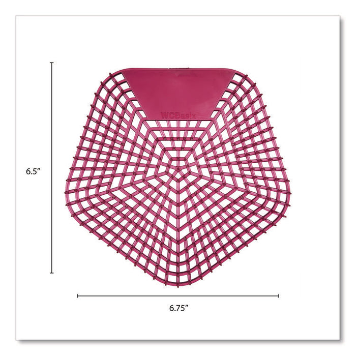 Anti-Splash Urinal Screen, Apple Cinnamon Scent, Red, 0.11 oz, 10/Box
