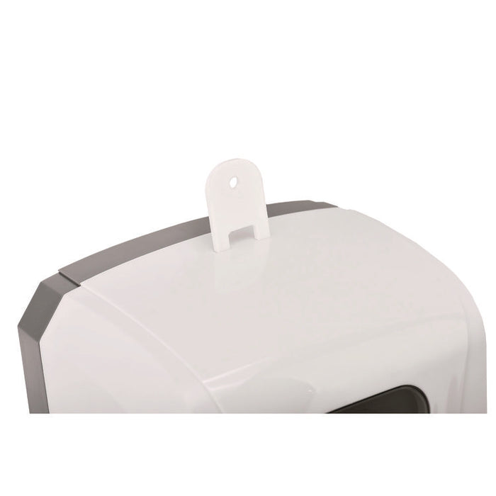 Wall Mount Automatic Foam Hand Sanitizer Soap Dispenser with Drip Tray, 40 oz, 4.48 x 6 x 18.1, White