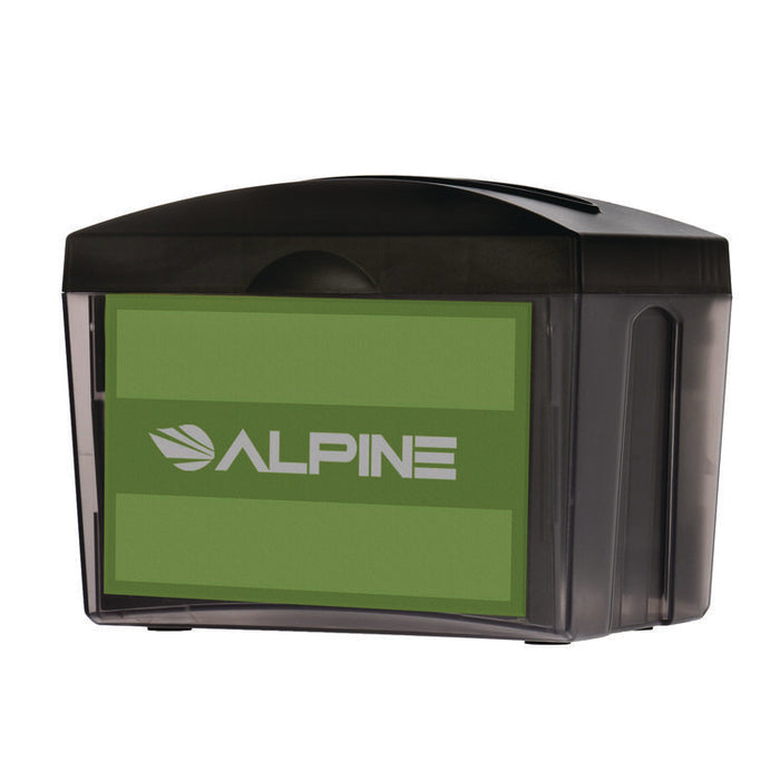 Interfold Table Top Dispenser Napkin Holder, 5.9 x 8 x 6.5, Black