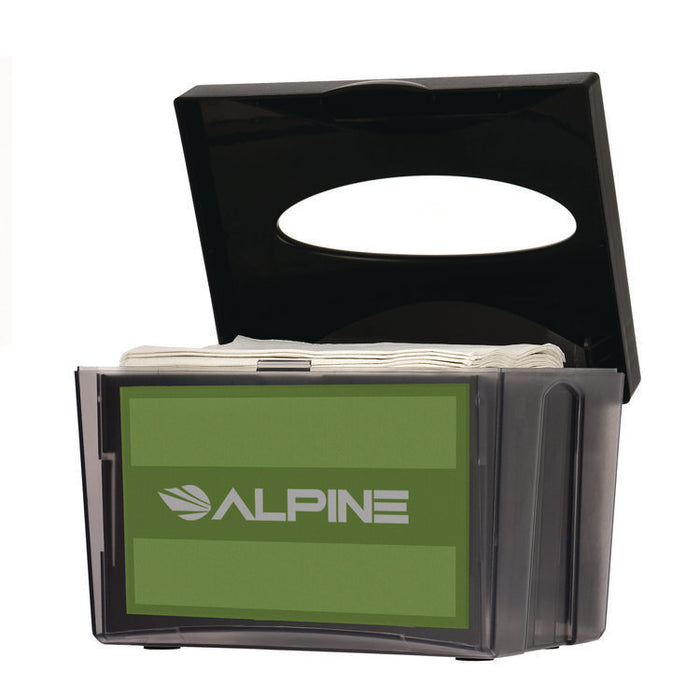 Interfold Table Top Dispenser Napkin Holder, 5.9 x 8 x 6.5, Black