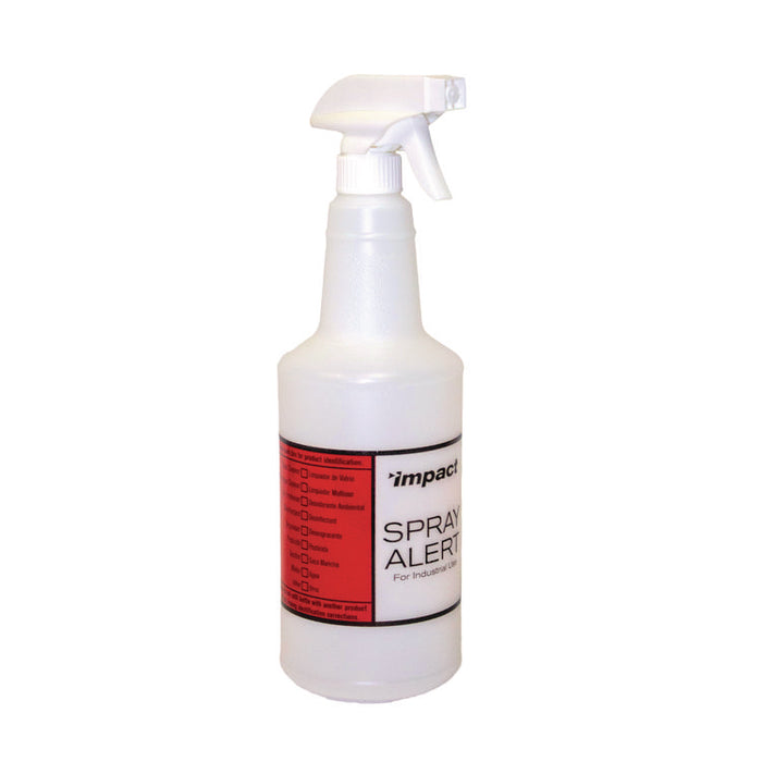 Spray Alert System, 32 oz, Natural with White/White Sprayer, 24/Carton