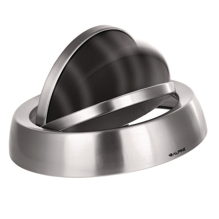 17 Gallon Stainless Steel Indoor Compost Receptacle with Swivel Lid