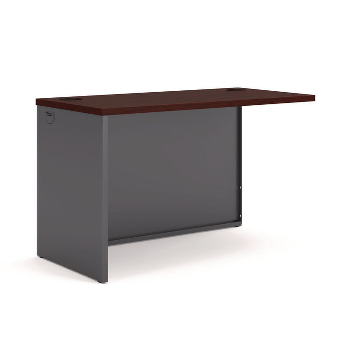 38000 Series Return Shell, Left, 48w x 24d x 29.5h, Mahogany/Charcoal