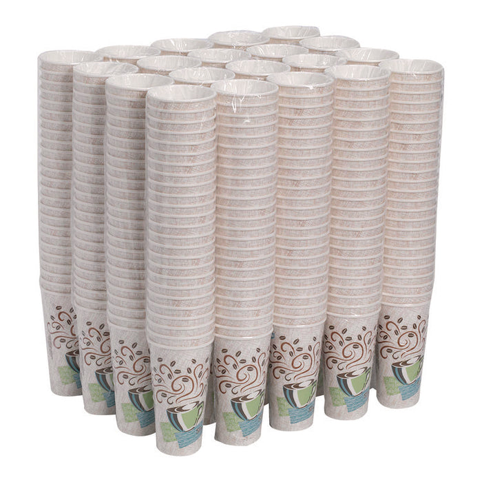 PerfecTouch Paper Hot Cups, 20 oz, Coffee Haze Design, 25/Pack
