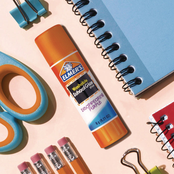 Disappearing Purple School Glue Stick, 0.21 oz, Dries Clear, 8/Pack