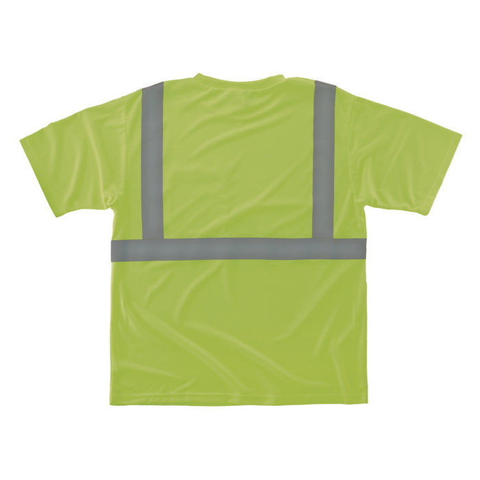 GloWear 8289-ECO Class 2 Recycled Hi-Vis T-Shirt, 3X-Large, Lime
