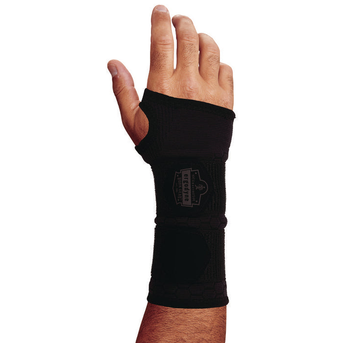ProFlex 685 Wrist Support Sleeve with Double Strap, Small, Fits Left Hand/Right Hand, Black