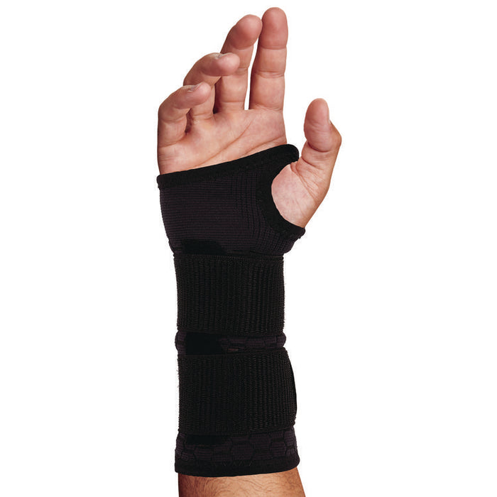 ProFlex 685 Wrist Support Sleeve with Double Strap, Small, Fits Left Hand/Right Hand, Black
