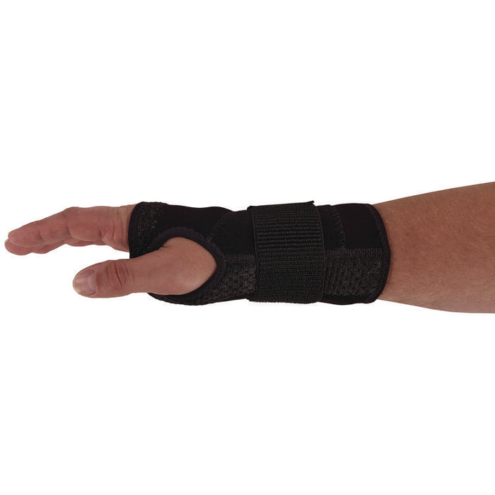ProFlex 4005 Wrist Brace Support with Single Strap, Medium, Fits Left Hand, Black