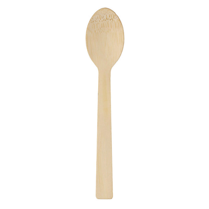 Bamboo Cutlery, Mediumweight Spoon, Paper, Light Golden, 100/Pack, 10 Packs/Carton