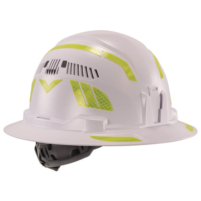 Skullerz 8961 Reflective Hard Hat and Safety Helmet Sticker Kit, 18 Assorted Stickers, Yellow