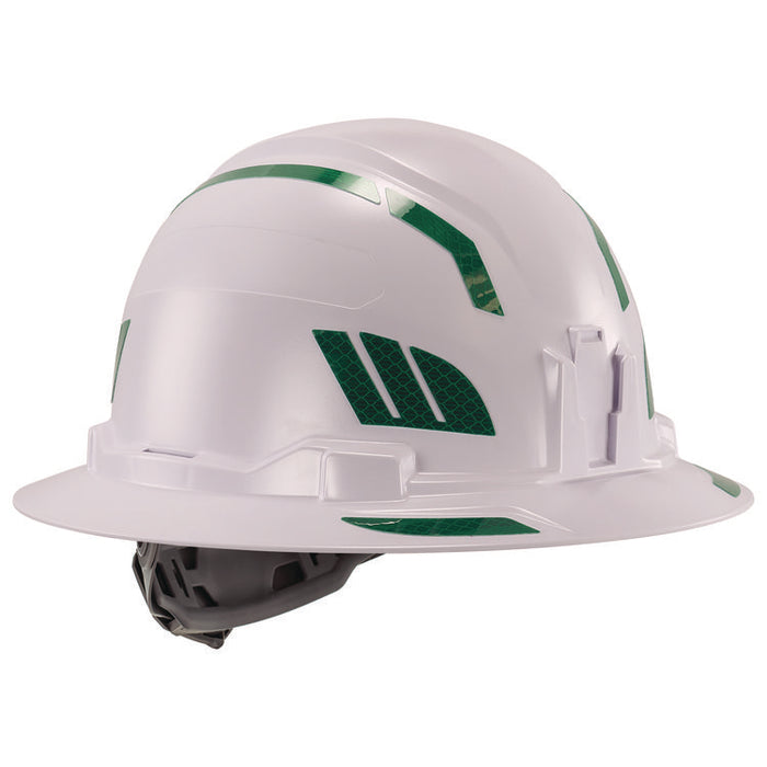 Skullerz 8961 Reflective Hard Hat and Safety Helmet Sticker Kit, 18 Assorted Stickers, Green