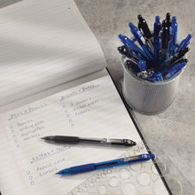 Load image into Gallery viewer, Z-Grip Ballpoint Pen, Retractable, Medium 1 mm, Blue Ink, Translucent Blue/Blue Barrel, 24/Pack
