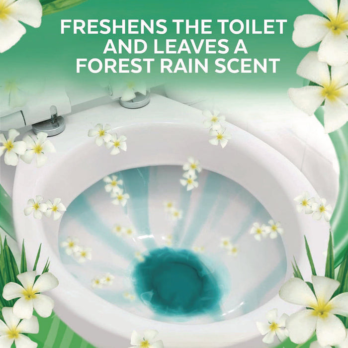Cling and Fresh Toilet Bowl Cleaner, Forest Rain Scent, 24 oz Angle-Neck Bottle, 2/Pack, 4 Packs/Carton