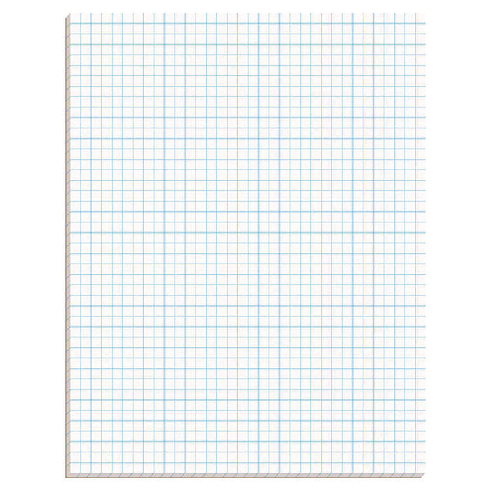 Quadrille Pads, Quadrille Rule (4 sq/in), (50) White 8.5 x 11 Sheets