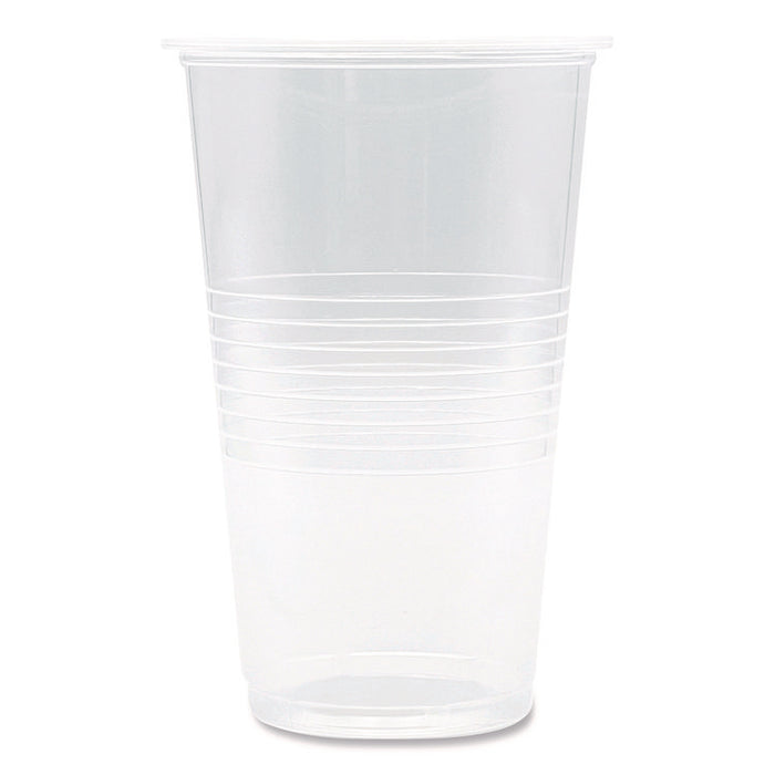Translucent Plastic Cold Cups, 20 oz, Clear, 1,000/Carton
