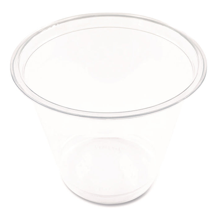 Clear Plastic PET Cups, Squat, 9 oz, 1,000/Carton