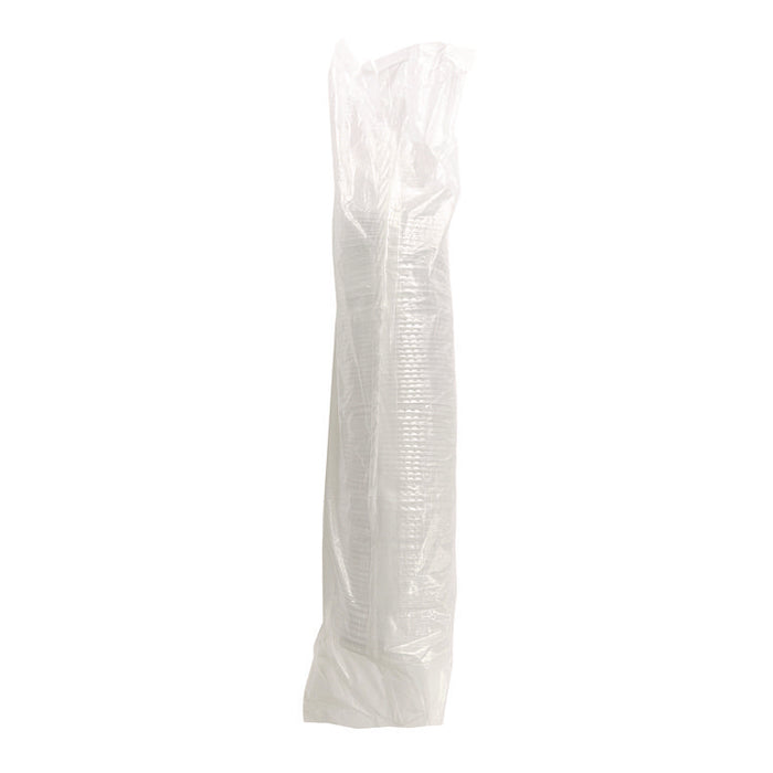 PET Cold Cup Straw-Slot Lids, Fits 9 oz to 10 oz Cold Cups, Plastic, Clear, 100/Pack
