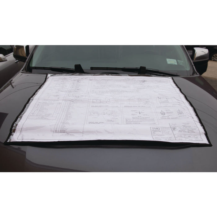 Large Document Protection Blueprint Plan Holder, Holds ARCH E (36" x 48"), Clear