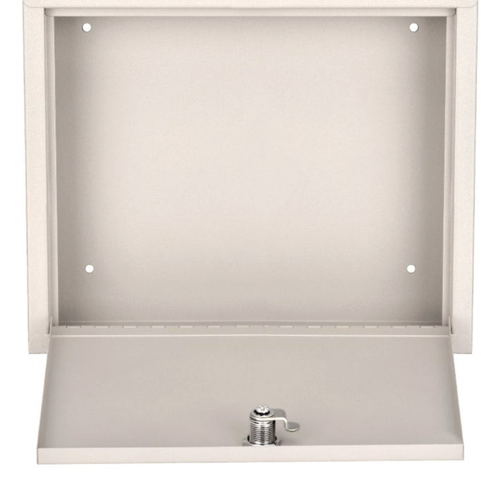 Large Size Steel Multi-Purpose Secure Drop Box, 12 x 3 x 10, White