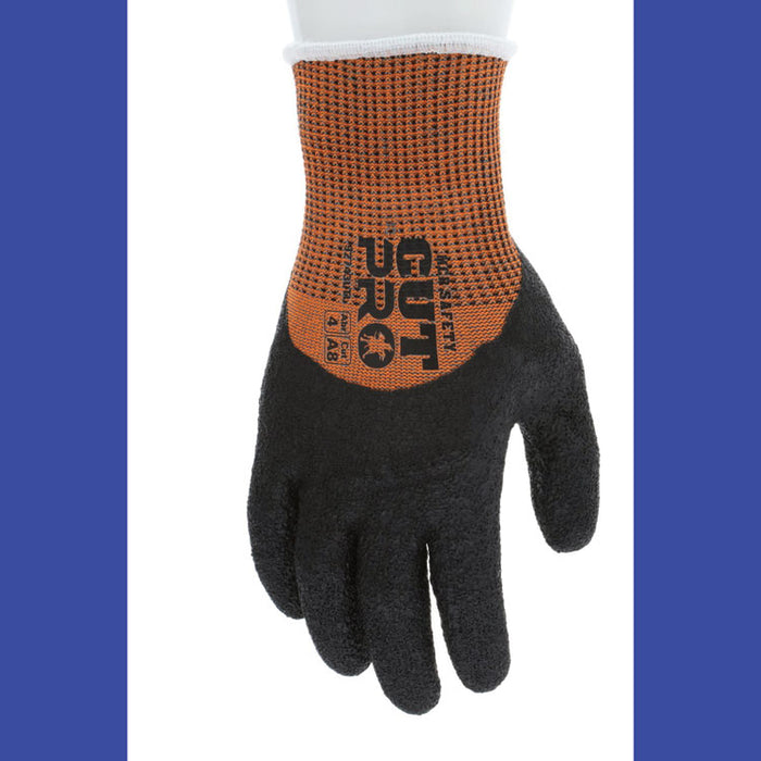 Cut Pro 92743LT Gloves, 10" Long, Medium, Black/Orange, 12 Pairs