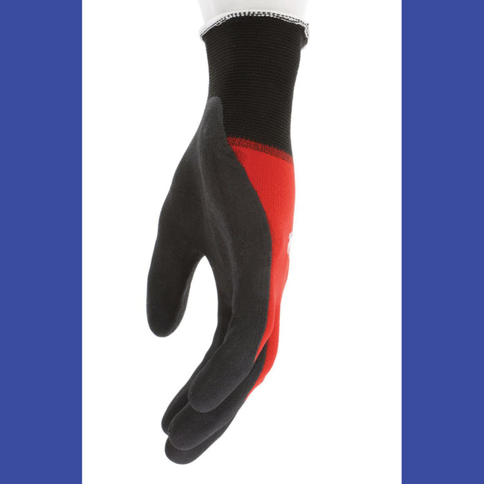 Ninja BNF N96970 Gloves, 10" Long, Medium, Black/Red, 12 Pairs