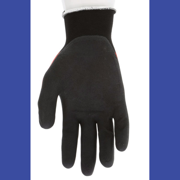Ninja BNF N96970 Gloves, 10" Long, Medium, Black/Red, 12 Pairs