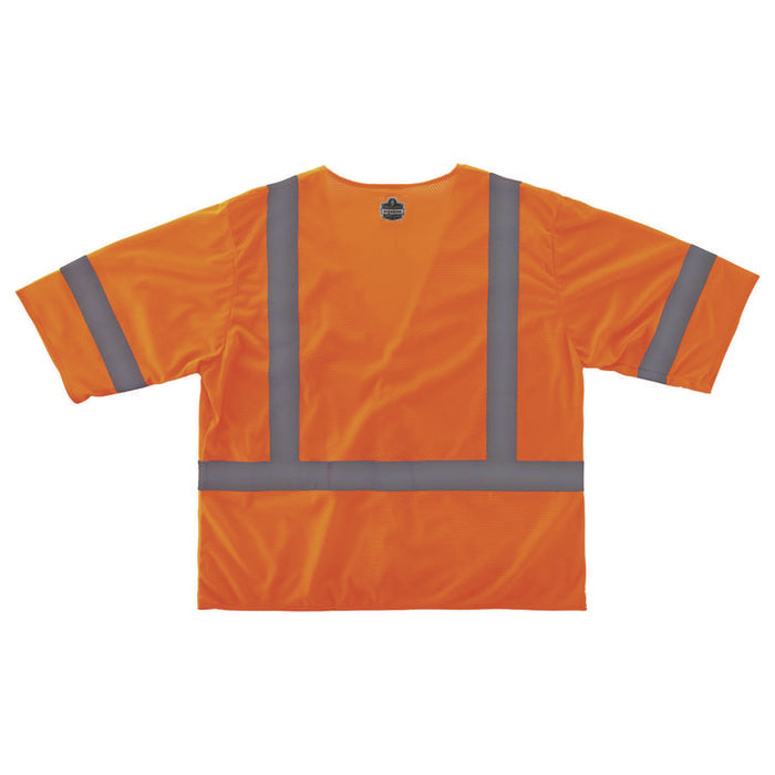 GloWear 8310HL Type R Class 3 Economy Mesh Vest, Polyester, Large to X-Large, Orange