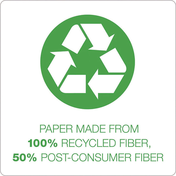 Earthwise Recycled Paper Legal Pads, Wide/Legal Rule, (40) White 5 x 8 Sheets, 6/Pack