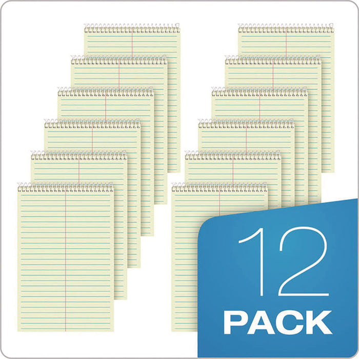 Gregg Steno Pads, Gregg Rule, (60) Green-Tint 6 x 9 Sheets